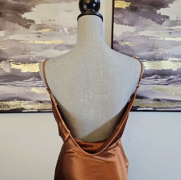 Shein Cowl Satin Dress - Picture 7 of 9